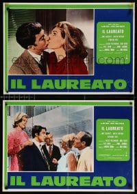 6f968 GRADUATE group of 3 Italian 18x27 pbustas R1970s images of Dustin Hoffman, Anne Bancroft!