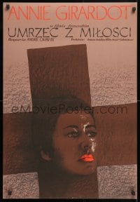6f482 TO DIE OF LOVE Polish 23x33 1972 Andre Cayatte, Annie Girardot, Bruno Pradal, Ruminski art!