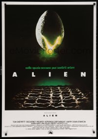 6g282 ALIEN 28x40 Italian commercial poster 1980s Ridley Scott outer space sci-fi monster classic!