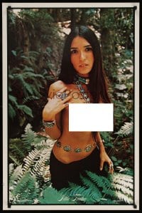 6g311 SACHEEN LITTLEFEATHER 23x35 commercial poster 1973 topless Native American Indian woman!