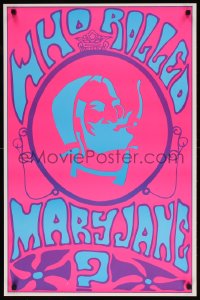 6g332 WHO ROLLED MARY JANE 23x35 commercial poster 1969 Zig-Zag, psychedelic artwork by Bill Olive!