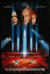 6g685 FIFTH ELEMENT DS 1sh 1997 Bruce Willis, Milla Jovovich, Oldman, directed by Luc Besson!