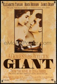 6g698 GIANT DS 1sh R1996 James Dean, Elizabeth Taylor, Rock Hudson, directed by George Stevens!