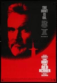6g725 HUNT FOR RED OCTOBER 1sh 1990 Russian military submarine captain Sean Connery!