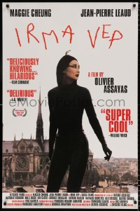 6g737 IRMA VEP 1sh 1996 Jean-Pierre Leaud, great image of Maggie Cheung looking frightened!