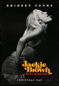 6g745 JACKIE BROWN teaser 1sh 1997 Quentin Tarantino, profile portrait of sexy Bridget Fonda!