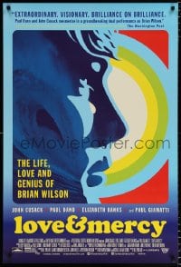 6g788 LOVE & MERCY DS 1sh 2015 Cusack in title role as older Brian Wilson, Paul Dano as the younger!