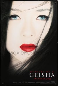 6g806 MEMOIRS OF A GEISHA teaser 1sh 2005 Rob Marshall, great close up of pretty Ziyi Zhang!