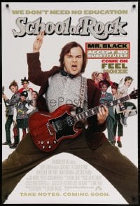 6g886 SCHOOL OF ROCK int'l advance 1sh 2003 Jack Black teaches 5th grade school kids how to play music!