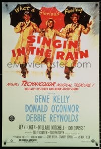 6g897 SINGIN' IN THE RAIN DS 1sh R2000 Gene Kelly, Donald O'Connor, Debbie Reynolds, classic!