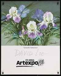 6g201 6TH ANNUAL ARTEXPO CAL signed 24x30 Taiwanese museum/art exhibition 1990s by artist David Lee!