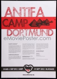 6g348 ANTIFASCHISTISCHE AKTION Dortmund style 17x23 German special poster 2012 Antifa network!