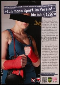 6g353 ANTIFASCHISTISCHE AKTION sport style 17x24 German special poster 2000s Antifa network!