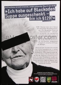 6g354 ANTIFASCHISTISCHE AKTION Suppe style 17x24 German special poster 2000s Antifa network!