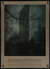 6g384 EDWARD STEICHEN 25x35 special poster 1997 stark, moody image of city!
