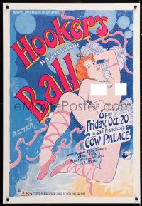 6g414 HOOKER'S MASQUERADE BALL 20x29 special poster 1978 super sexy nude artwork by R. Gotsch!