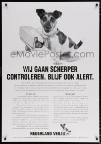 6g456 NEDERLAND VEILIG camera style 28x39 Dutch special poster 2000s puppy cracks down on crime!