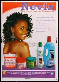 6g107 NEVIA 2-sided printer's test 18x25 Ugandan advertising poster 2000s hair products!