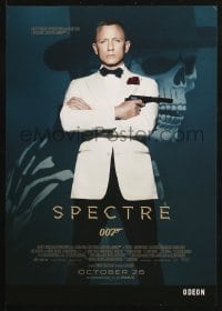 6g258 SPECTRE IMAX advance English mini poster 2015 Daniel Craig as James Bond 007 with gun!