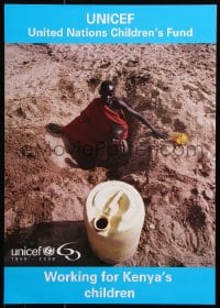 6g512 UNICEF 17x24 Kenyan special poster 2000s United Nations Children's Fund!