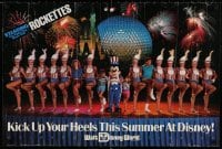 6g524 WALT DISNEY WORLD 20x30 special poster 1985 kick up your heels with the Rockettes!