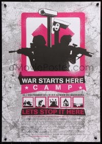 6g525 WAR STARTS HERE CAMP 17x23 German special poster 2012 cool art of camera, soldiers!
