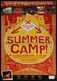 6g937 SUMMER CAMP! 1sh 2006 music by The Flaming Lips, camp documentary, great art and images!