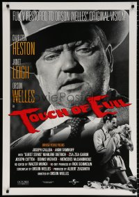 6g958 TOUCH OF EVIL 1sh R1998 Charlton Heston, Janet Leigh, image of Orson Welles!
