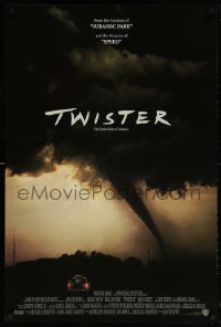 6g970 TWISTER int'l DS 1sh 1996 storm chasers Bill Paxton & Helen Hunt, cool tornado image!