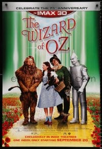 6g988 WIZARD OF OZ advance DS 1sh R2013 Victor Fleming, Judy Garland all-time classic, rated G!