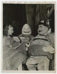 6h103 ALICE IN WONDERLAND 7x9.25 news photo 1933 W.C. Fields as Humpty Dumpty with Henry & Karns!