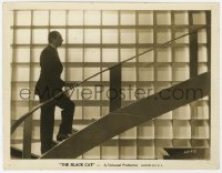 6h149 BLACK CAT 8x10.25 still 1934 incredible image of Bela Lugosi climbing spiral staircase!