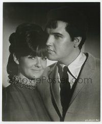 6h225 CLAMBAKE 8x9.75 still 1967 close up of Elvis Presley in suit & tie with Shelley Fabares!