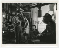 6h240 COWBOY & THE BLONDE candid 8.25x10 still 1941 George Montgomery listening to a recording!