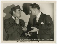 6h401 GREENE MURDER CASE 8x10.25 still 1929 William Powell shows murder weapon to Eugene Pallette!