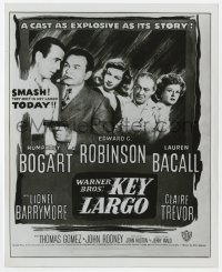 6h512 KEY LARGO 8.25x10 still 1948 Bogart, Bacall, Robinson, cool image used for newspaper ads!