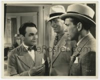 6h520 KID GALAHAD 8x10 still 1937 c/u of Edward G. Robinson talking to Humphrey Bogart & Morris!