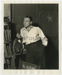 6h551 LET'S GET MARRIED candid 8x10 still 1937 Ralph Bellamy smoking by his chair by Irving Lippman!
