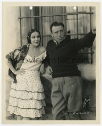 6h578 LOVES OF CARMEN candid 8x10 still 1927 Dolores Del Rio & director Raoul Walsh by Autrey!