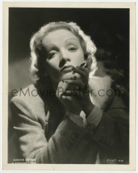 6h617 MARLENE DIETRICH 8x10 still 1930s great Paramount studio portrait holding cigarette!