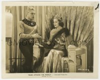 6h622 MARS ATTACKS THE WORLD 8x10.25 still 1938 Buster Crabbe gives present to Beatrice Roberts!