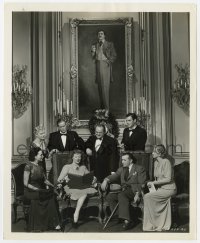 6h647 MRS. PARKINGTON candid 8.25x10 still 1944 Greer Garson reading to director Garnett & cast!