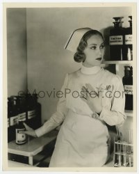6h701 ONCE TO EVERY WOMAN 8x10.25 still 1934 c/u of sexy nurse Fay Wray in medicine supply room!