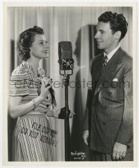 6h711 OZZIE NELSON/HARRIET NELSON 8.25x10 radio publicity still 1940s on NBC by Ray Lee Jackson!