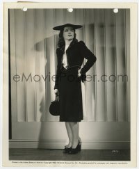 6h731 PHANTOM LADY 8.25x10 still 1944 full-length sexy Ella Raines modeling a black wool suit