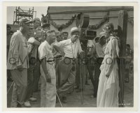 6h753 QUO VADIS candid deluxe 8.25x10 still 1951 LeRoy about to film Deborah Kerr tied to stake!