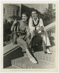 6h762 RAY MILLAND/MARSHA HUNT 8x10 key book still 1936 Paramount co-stars with tennis rackets!