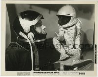 6h784 ROBINSON CRUSOE ON MARS 8x10.25 still 1964 Paul Mantee & Barney the monkey in space suits!