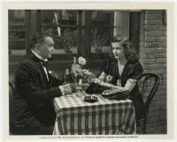 6h809 SCARLET STREET 8.25x10 still 1945 Edward G. Robinson & Joan Bennett in restaurant, Fritz Lang!
