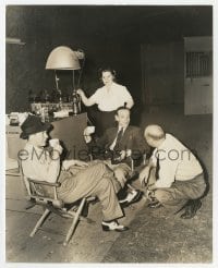6h812 SECOND CHORUS candid 7.75x9.5 still 1940 Fred Astaire & Burgess Meredith on set by Morrison!